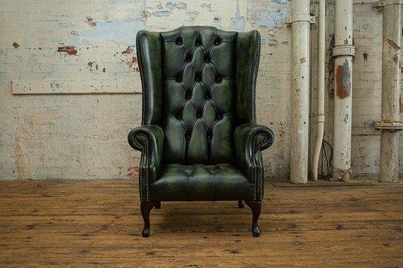 Chesterfield Sessel Fernseh Couch 1 Sitzer Sofa Textil Stoff Couchen Polster #10