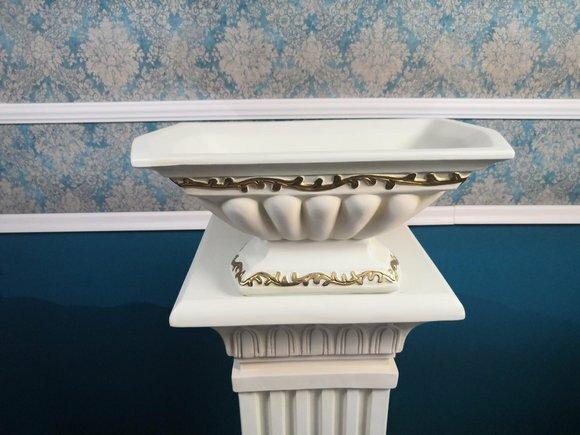 Design XXL Obst Schale Vase Ellipse Vasen Antik Schalen Deko Dekoration