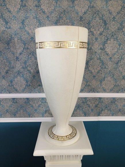 XXL Big Vase Design Medusa Antik Stil Blumen Vasen Raum Deko 65cm Dekoration