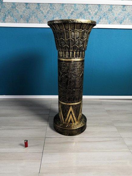 Medusa Säule Römische Säulen Marmor Skulptur Figur Deko Ständer 89cm