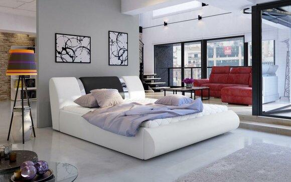 Luxus Boxspring Bett Schwarz Weiß Betten Schlafzimmermöbel Design Doppel Hotel