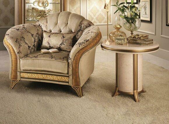 Beistelltisch Tisch Rundtisch Couchtisch royal Designer Möbel Barock Rokoko