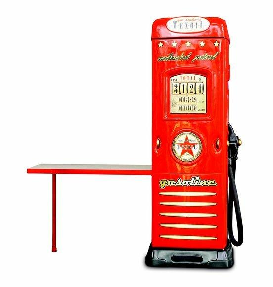 Tankstelle Schrank Kleiderschrank mit Schreibtisch Auto Tankstellen Design