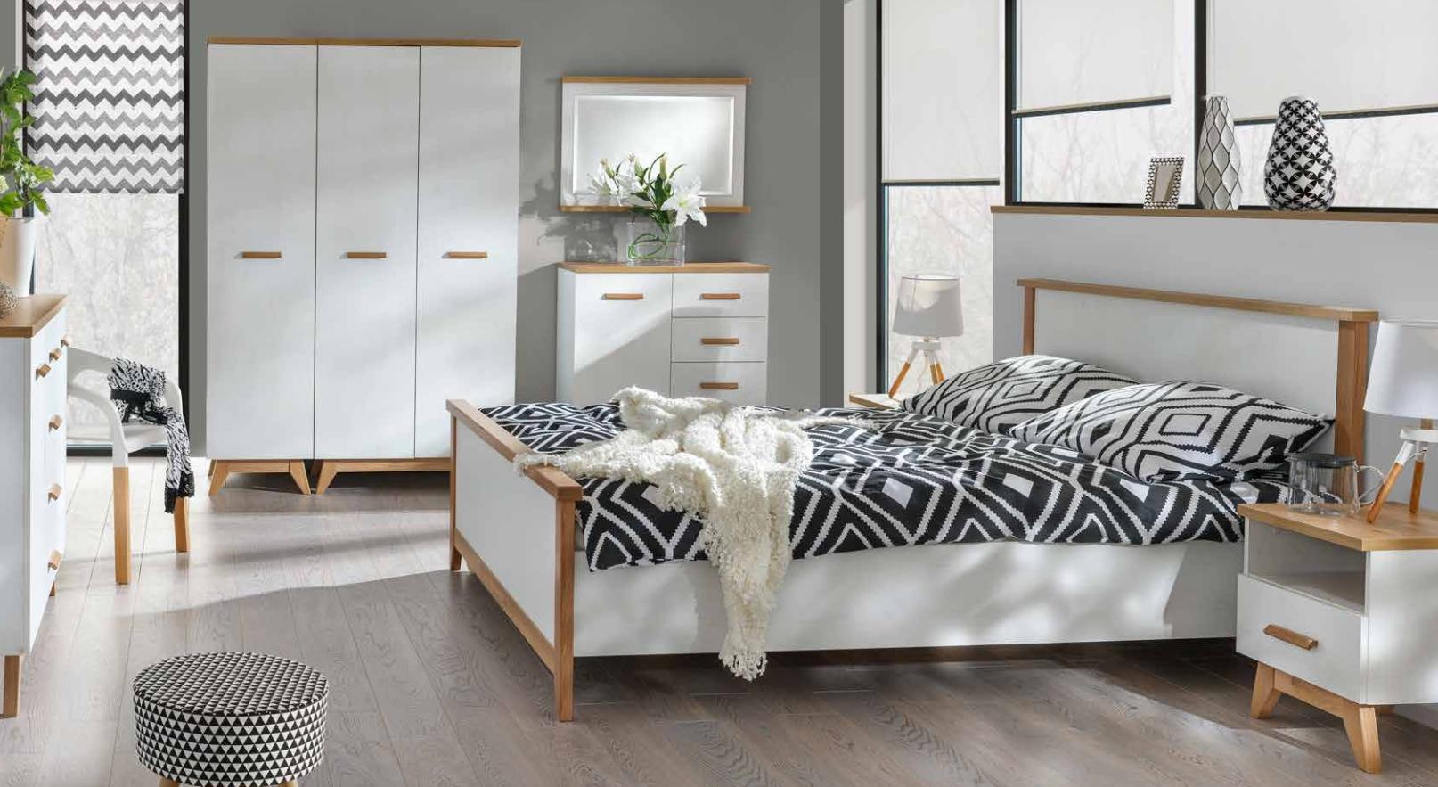 Modernes Designer Holz Bett Schlafzimmer Edles Polster Möbel Doppel