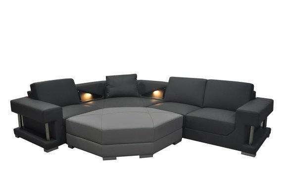 Eck Sofa Couch Polster Ecke Wohn Landschaft Designer Couchen Textil A1131 Zimmer