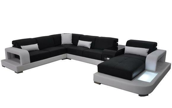 Leder Eck Sofa Eck Wohnlandschaft Garnitur Design Modern Couch Sofas UForm