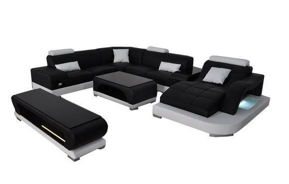 Sofa Couch Polster Sitz Ecke Moderne Couchen U Form Wohnlandschaft
