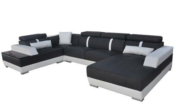 Ledersofa Wohnlandschaft Eck Garnitur Design Modern Sofa UForm