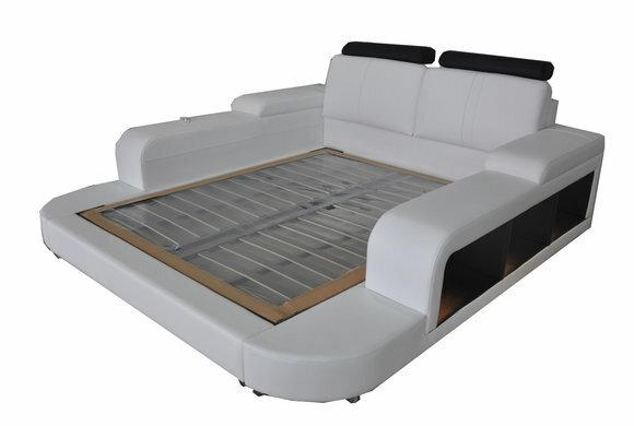 Luxus Leder Design Polster Betten Doppel Modernes 140/160/180/200 Bett