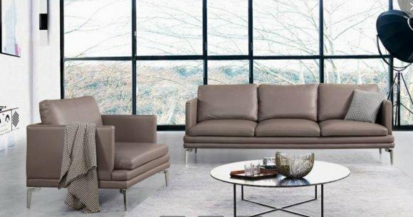 Sofa Couch Polster Design Sitz Sofas Zimmer Möbel Leder 3+1 Sitzer Moderne