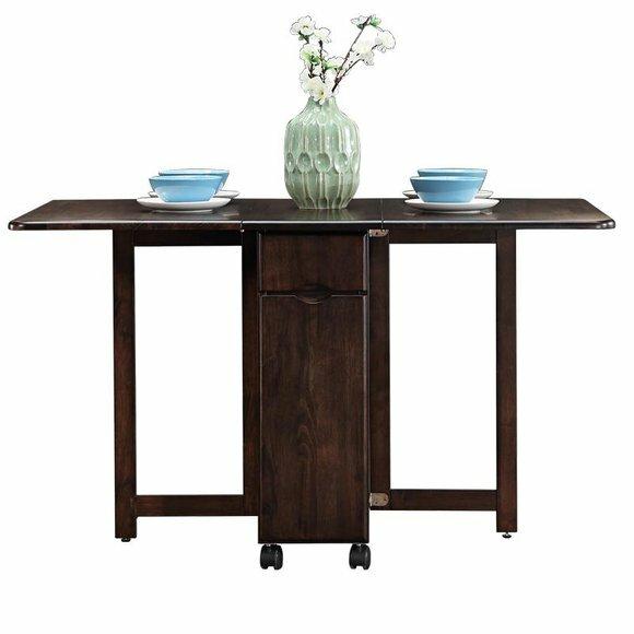 Platzsparender Esstisch Tisch + 4 Stühle Reise Set Wohnwagen Terasse