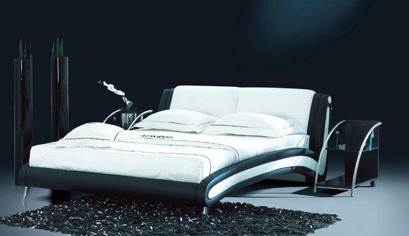 Bett Modern Design Luxus Hotel Betten 180x200cm Schlaf Zimmer Leder