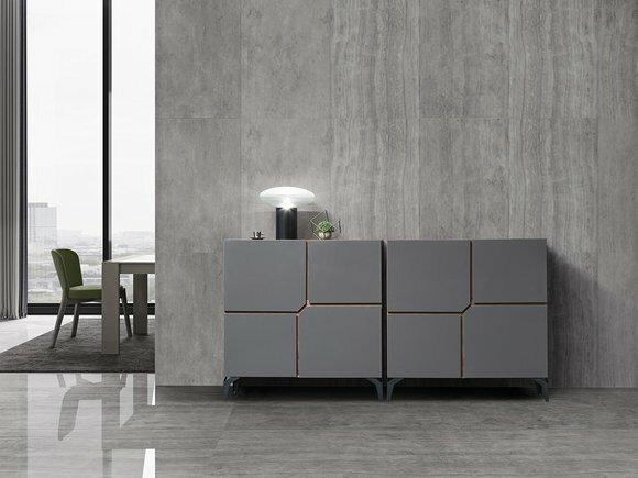 XXL Doppel 2er Kommode Beton Design Kommoden Side Board Low Anrichte