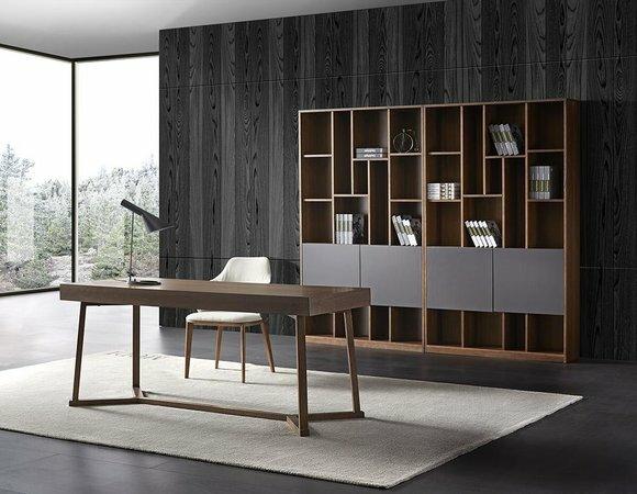 Design Büro Office Kanzlei Tisch Regal Akten Schrank Schreib Tische Sessel