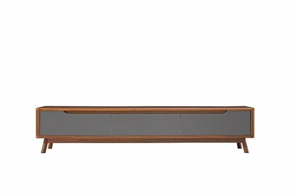 TV-Möbel Schrankwände Regal Wohn Side Low Board Regale Holz design