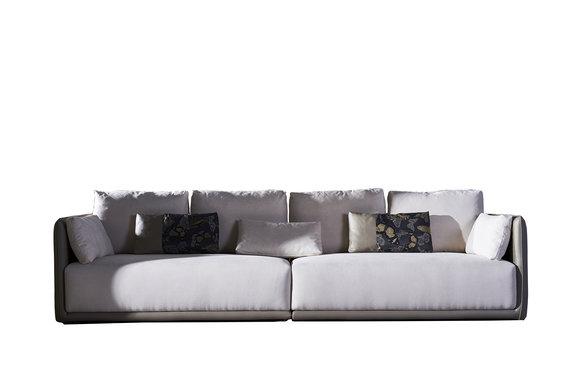 Moderne Fünfsitzer Couch Polster Design Sofa 5er Sitz Sofas Zimmer Möbel