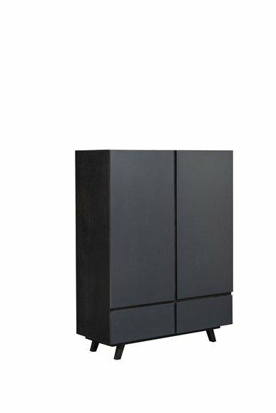 Kleider Schrank Designer Matt Kleiderschränke Möbel Wohnen Holz Schwarz