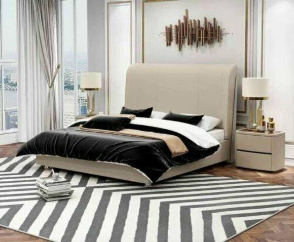Leder Bett Polster Design Doppel Hotel Betten Schlaf Zimmer Ehe 180x200