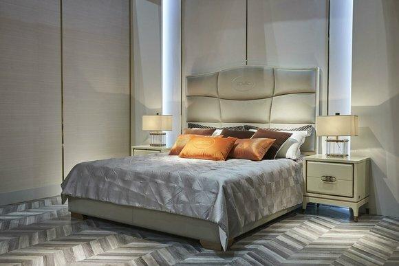 Leder Bett Polster Design Luxus Doppel Hotel Betten Schlaf Zimmer Ehe