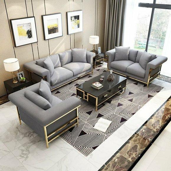 Klassische Designer Couch Sitz Polster 3+2 Sitzer Garnitur Sofa Samt Luxus