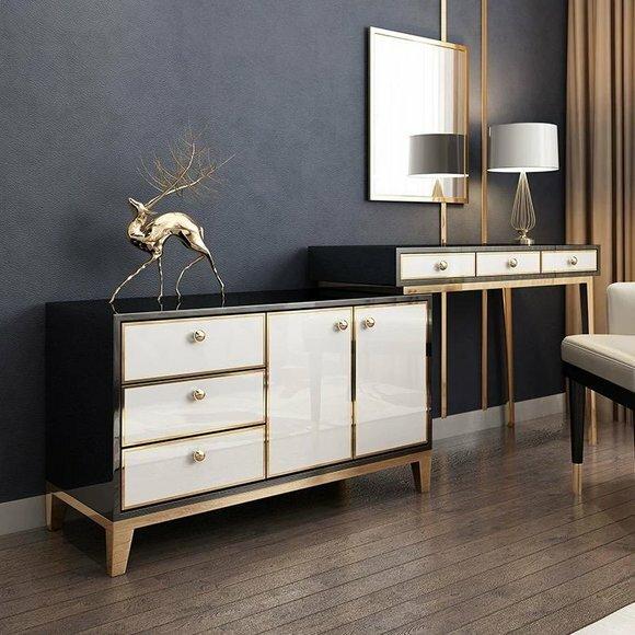 Designer Konsolentisch Tisch Konsole Konsolentische Schmink Sekretär