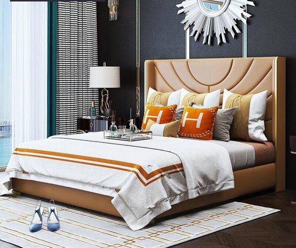 Bett Polster Design Luxus 180x200cm Doppel Hotel Betten Ehe Schlaf