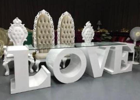Hochzeit Luxus Esstisch Tisch Barock Rokoko Massiv Klassische Tische Love