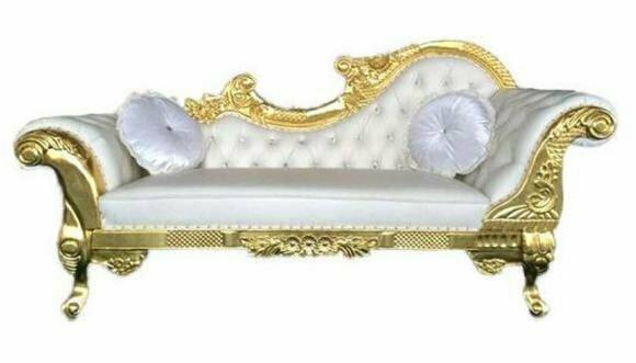 Edle Chesterfield Recamiere antik stil Chaiselongue Chaise Longue Sofa