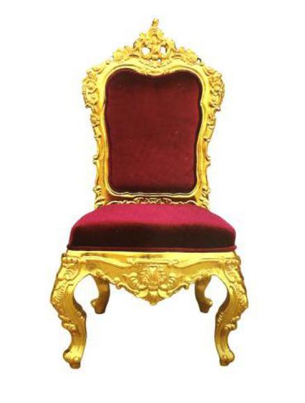Stuhl Thron Sessel Set Esszimmer Designer Holz Antik Stil Barock Rokoko