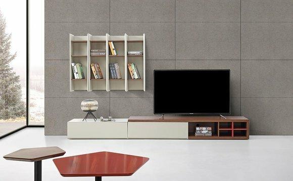 Wandregal Regal Bücherschrank Bücherregal Wohnwand Wohnzimmer Wand