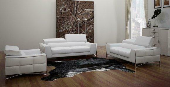 JV Möbel Polster 3-Sitzer 210x72x100cm XXL Leder Sofas