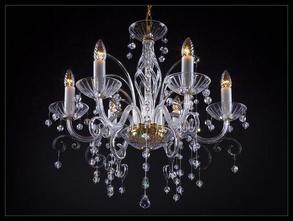 Kristall Kronleuchter Luster Hängeleuchte Leuchte Bohemia Lampe