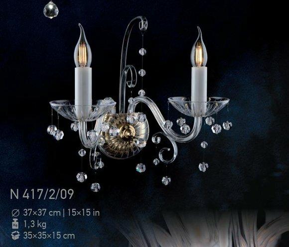 Doppel Wandlampe Leuchte Kristall Edle Kronleuchter Wand Leuchten Lampen