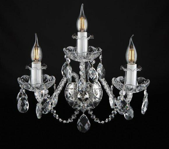 Glas Kristall Wand Lampe Kron Leuchter Wohn Zimmer Beleuchtung Elite