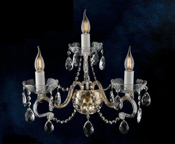 Wandleuchte Bohemia Luster Antik Stil Kronleuchter Wand Lampen Neu