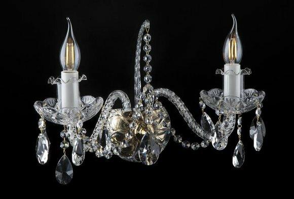 Wandleuchte Luster Bohemia Lampen Wandlampe Lampe Wand Kronleuchter