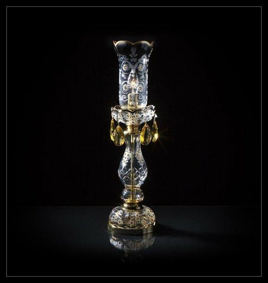 Tischleuchte Tisch Lampe Kronleuchte Kristall Antik Stil Leuchte Leuchten