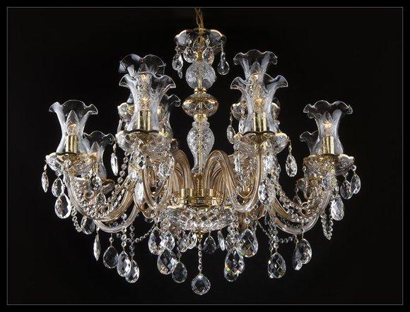 Klassischer Kronleuchter Decken Leuchte Lampe Bohemia Beleuchtung
