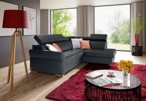 Ecksofa Sofa Couch Polster Wohnlandschaft Eck Garnitur Sofas Bettfunktion