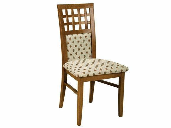 Set 4x Designer Stuhl Leder Lehnstuhl Polster Stühle Gastro Esszimmer Holz