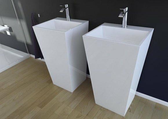 Modernes Becken Waschbecken Acryl Stand Bad Freistehender Waschtisch
