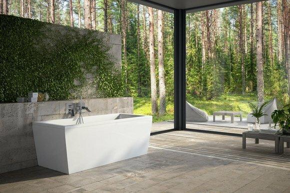 Badewannen Rechteckige Design Badewanne Weiß Moderne Badezimmer Wannen Acryl Neu