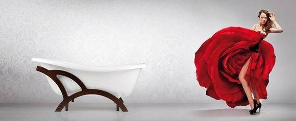 Exclusive Badewanne Weiß Bade Wannen freistehende Acrylwanne Design Wanne Bad