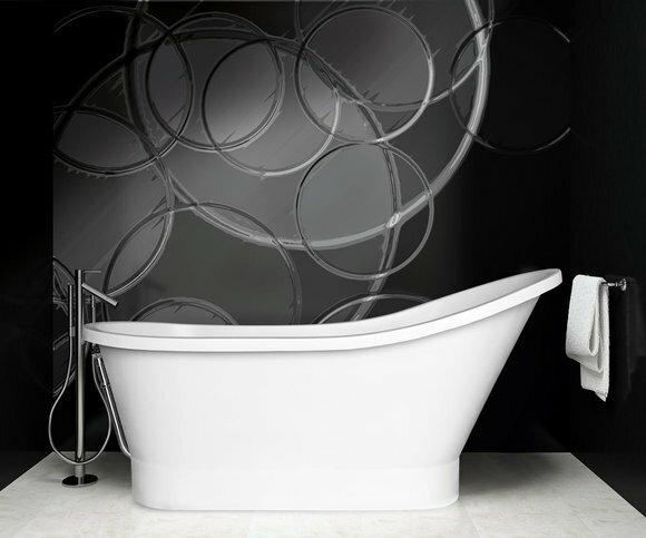 Klassische Design Wannen Freistehende Moderne Badewanne Bad Wanne Weiß 160x68cm