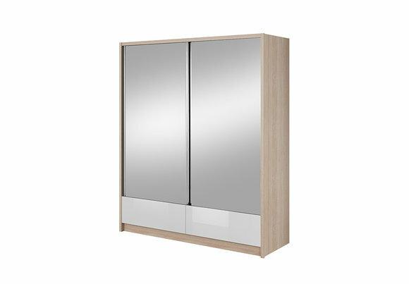 Garderobe Aufbewahrung 180cm Regal Schrank Archiv Schiebetüren Schiebetüren