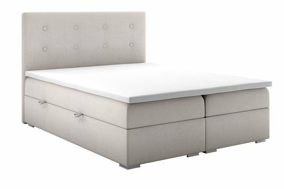 Bett Kasten Funktion Boxspring Hotel Doppel Komplett Set Topper Matratze