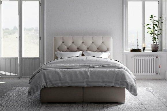Boxspring Bett Hotel Doppel Leder Luxus Betten Polster Bettkasten Funktion