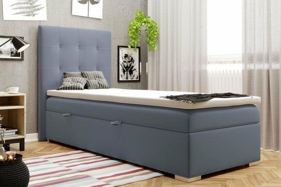 Luxus Boxspring Bett Hotel Betten Polster Funktion Bettkasten 90x200cm