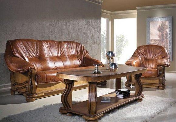 Sofagarnitur 3+1+1 Sitzer Klassischer Wohnlandschaft Sofas Couchen Polster Neu