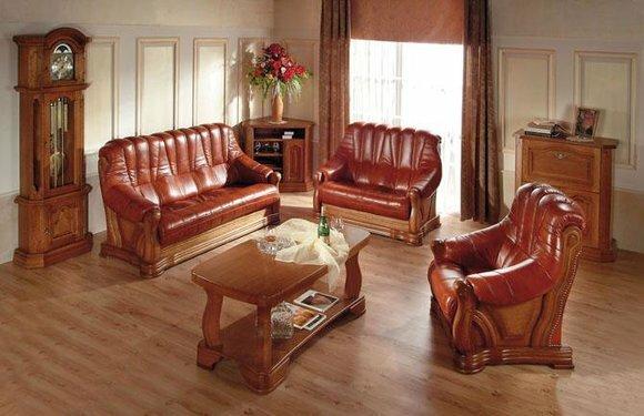 Sofagarnitur 3+2 Sitzer Klassischer Wohnlandschaft Sofas Couchen Polster Neu